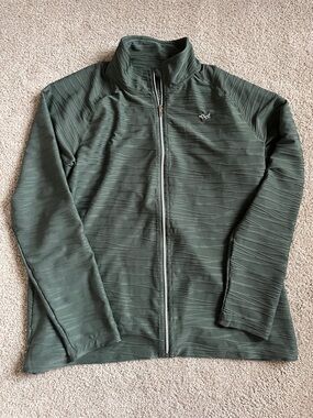 Rohnisch | Olive Green Full-Zip Performance Jacket